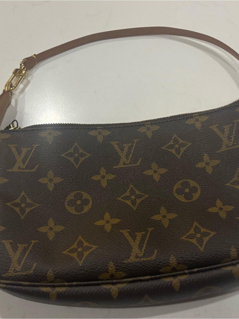 Louis Vuitton Pochette Monogram Canvas Pouch Handbag